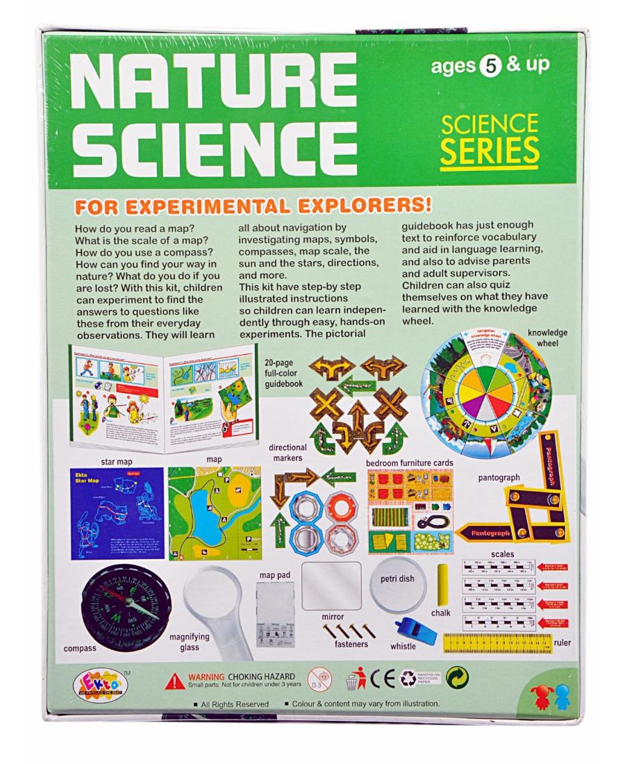 Nature Science educational kit packaging for experimental explorers ages 5 and up