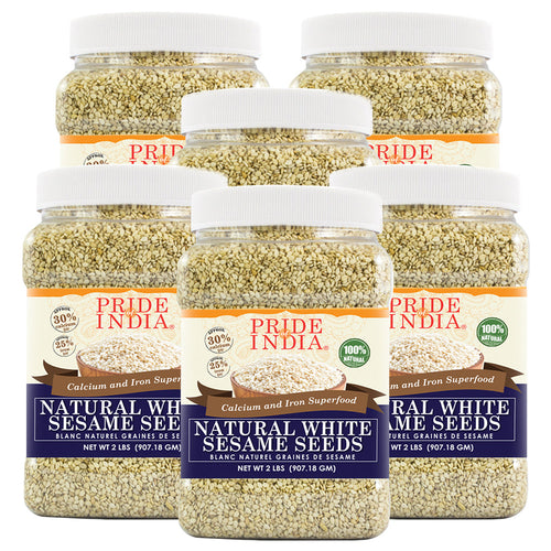 Raw Unhulled White Sesame Seeds | Calcium & Iron Superfood for Cooking & Food Storage