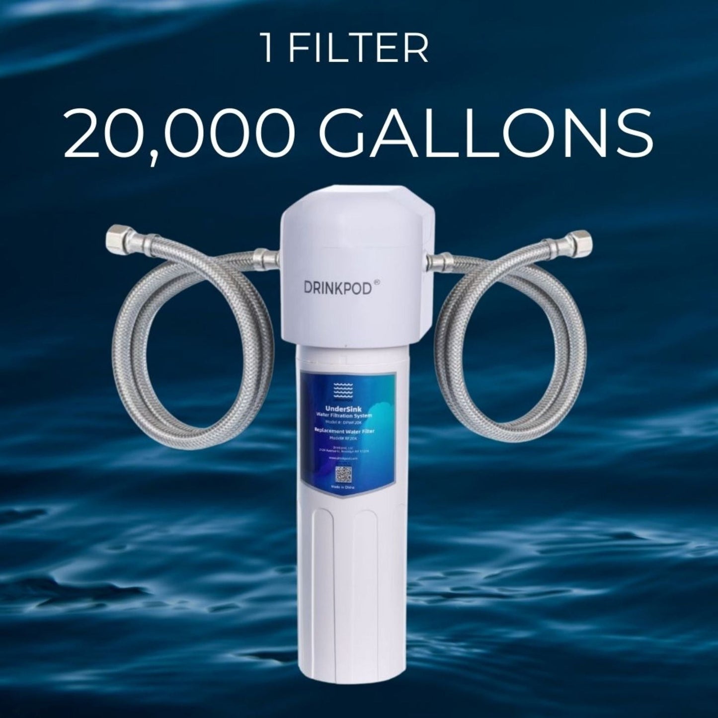 Under-Sink Water Filter System | 20,000 Gallon High-Capacity 3-Year Filter Life