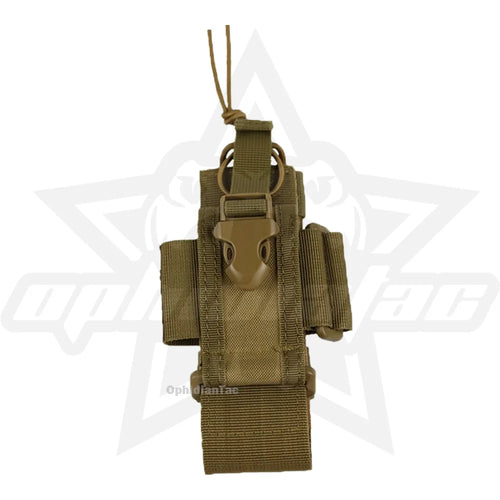 Adjustable MOLLE Two-Way Radio & Walkie Talkie Holder Pouch