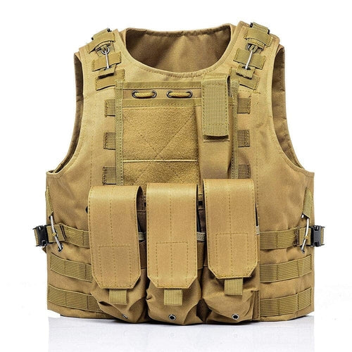 Adjustable Military Tactical Vest with Shoulder Strap – MOLLE Compatible