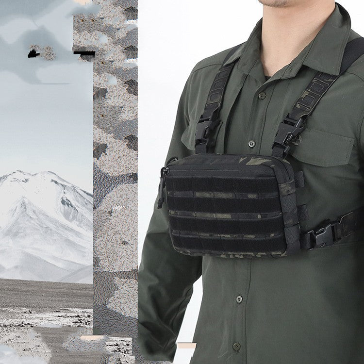 Tactical Combat Vest | Lightweight Camouflage Chest Rig for Field & Survival Use