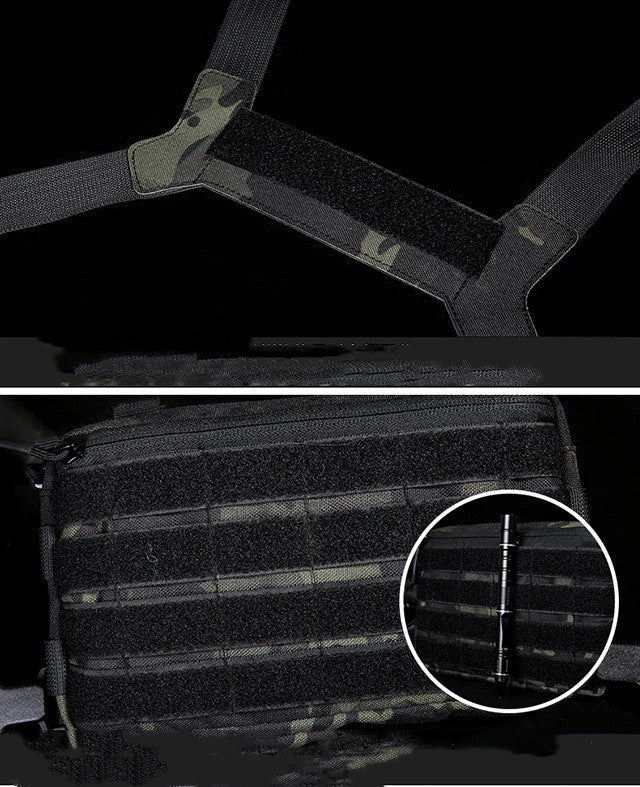 Tactical Combat Vest | Lightweight Camouflage Chest Rig for Field & Survival Use