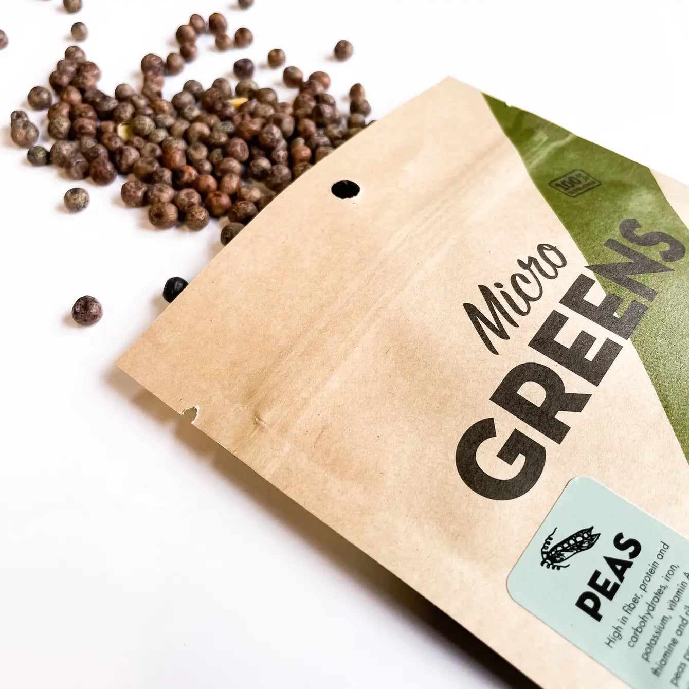 Peas for Microgreens | Non-GMO Sprouting Seeds | Fast-Growing Off-Grid Nutrition