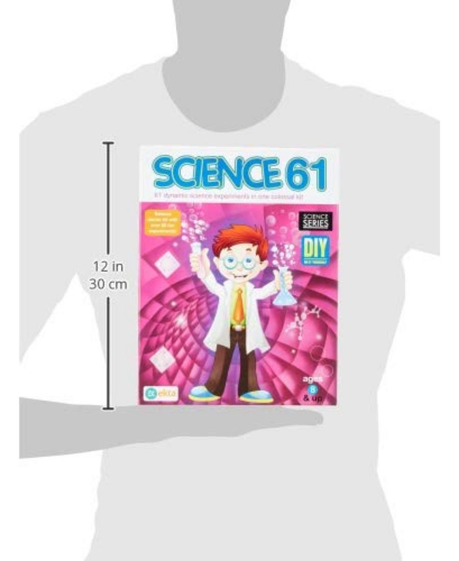White t-shirt with a 'Science 61' kit packaging displayed on it