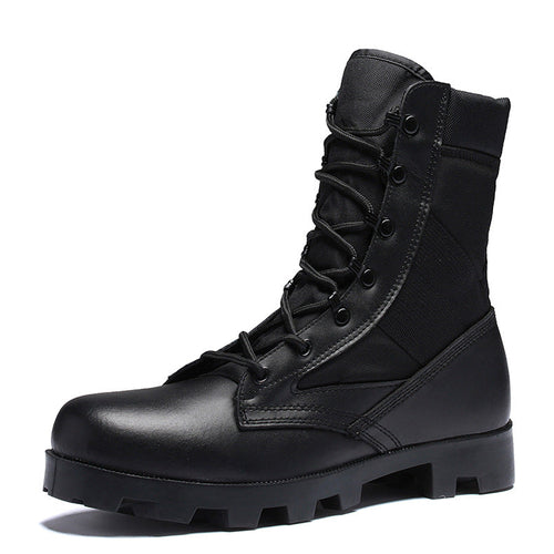 👢 Ultralight Military Tactical Ankle Boots | Genuine Cowhide | 2 Colors | Sizes 35-47