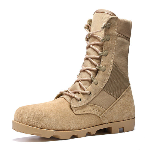 👢 Ultralight Military Tactical Ankle Boots | Genuine Cowhide | 2 Colors | Sizes 35-47