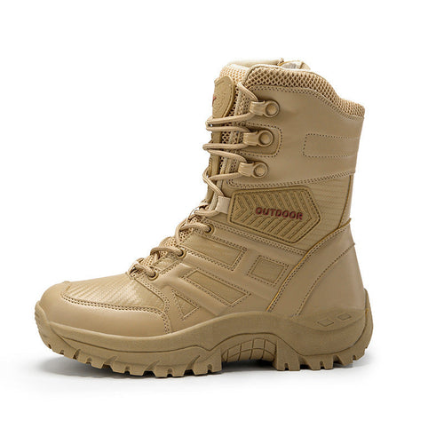 👢 Ultralight Military Tactical Ankle Boots | Genuine Cowhide | 2 Colors | Sizes 35-47