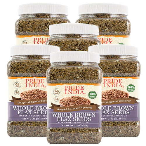 Whole Brown Flax Seeds | Omega-3 Superfood for Food Storage & Everyday Nutrition