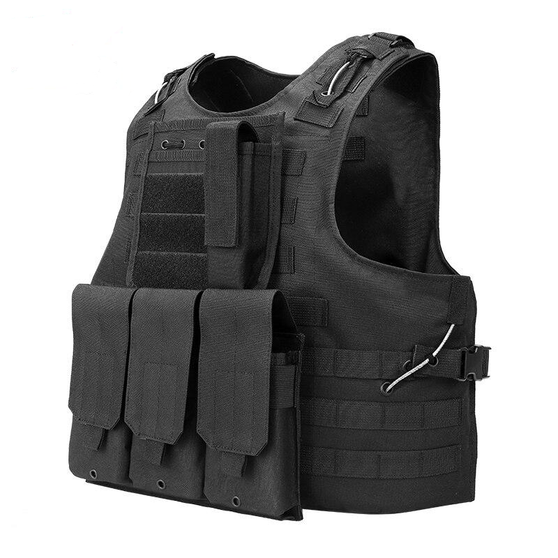 Adjustable Military Tactical Vest with Shoulder Strap – MOLLE Compatible