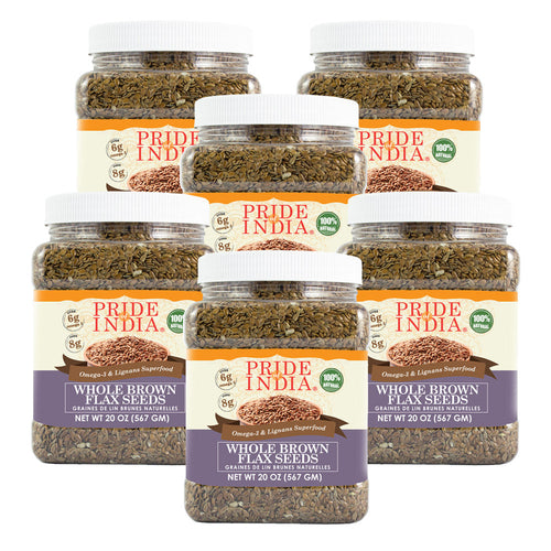 Whole Brown Flax Seeds | Omega-3 Superfood for Food Storage & Everyday Nutrition