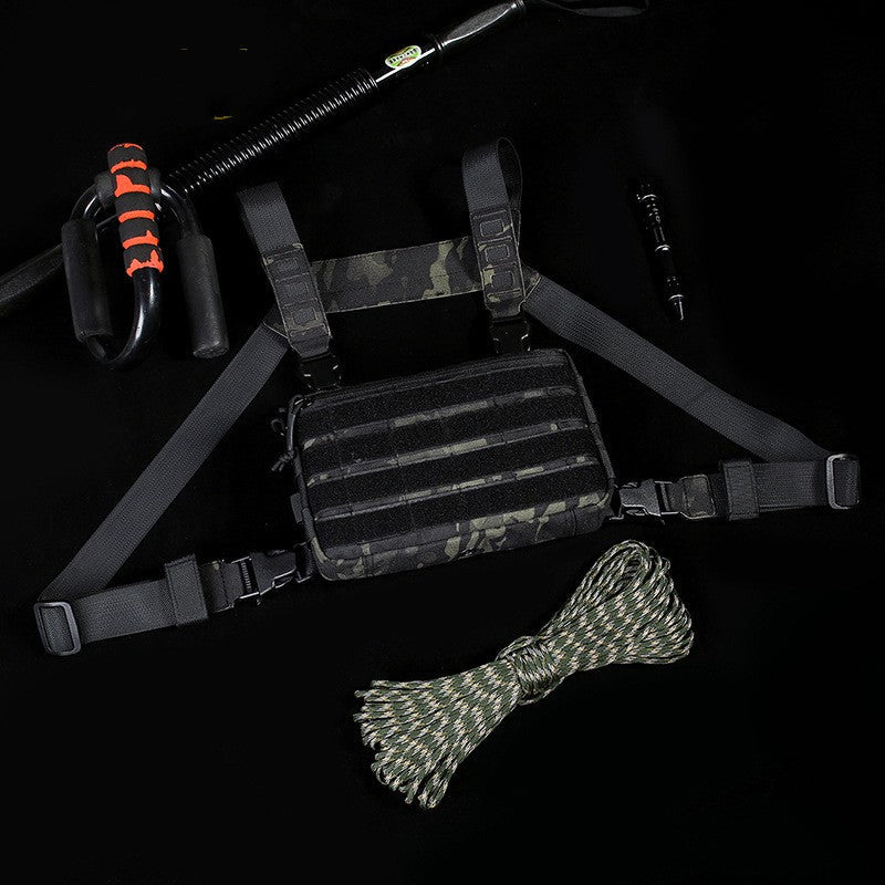Tactical Combat Vest | Lightweight Camouflage Chest Rig for Field & Survival Use