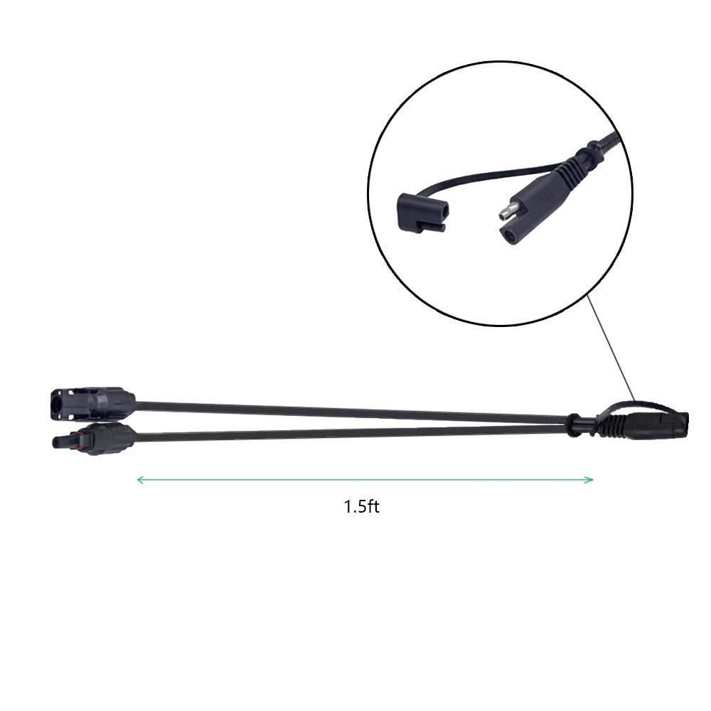 ☀️ ACOPOWER Solar Panel SAE Connector Adapter | 1.5ft | RV & Portable Solar Compatible