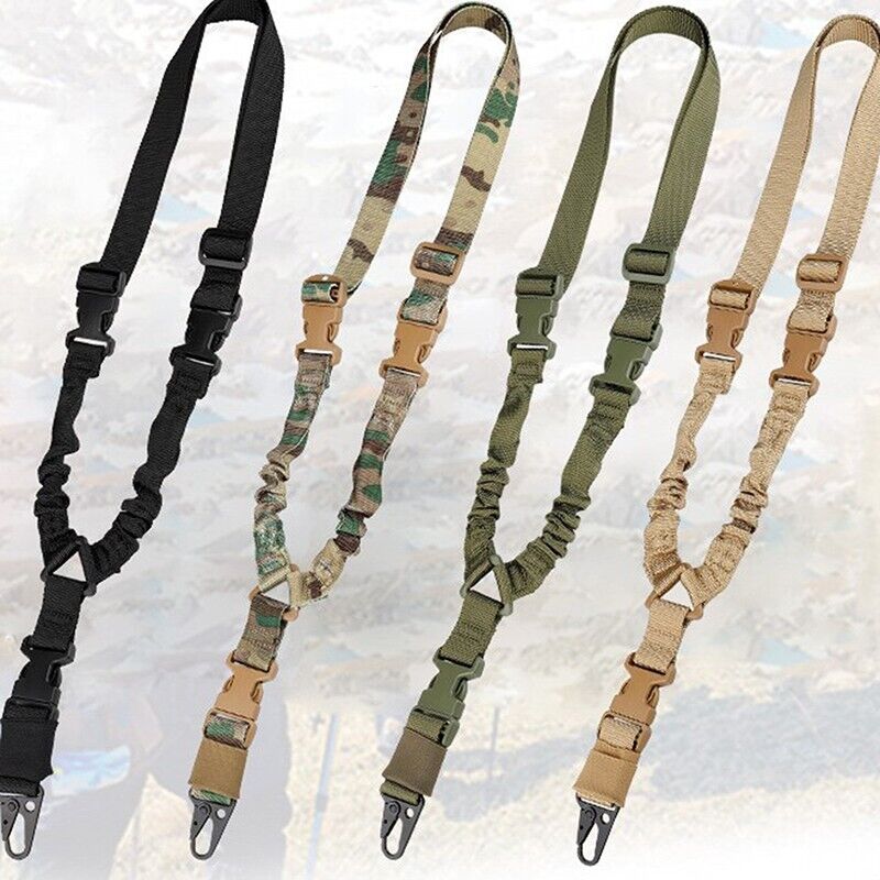 🎯 Tactical Single Point Rifle Sling | Quick Detach QD | 5 Colors | Adjustable