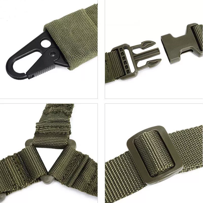 🎯 Tactical Single Point Rifle Sling | Quick Detach QD | 5 Colors | Adjustable