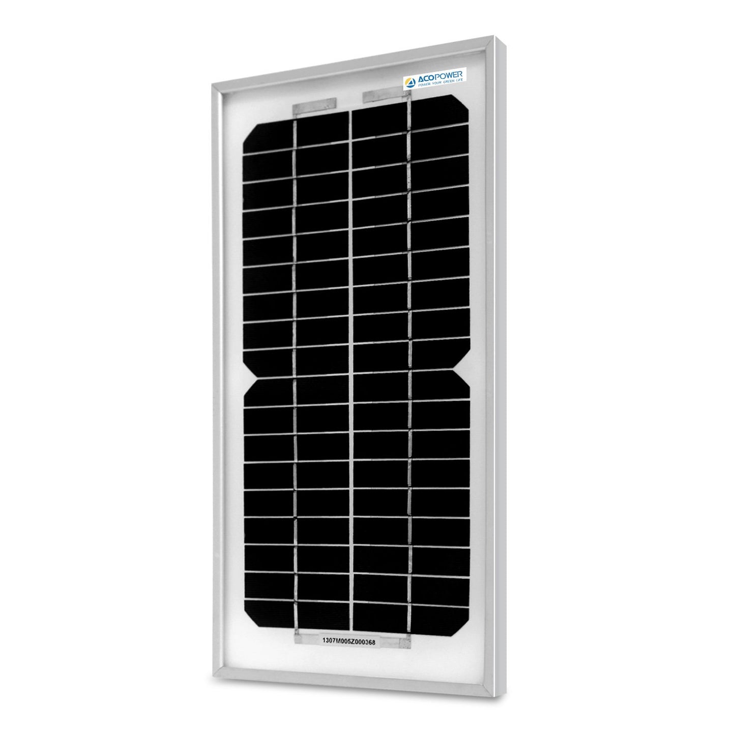 Solar panel with grid pattern on a white background
