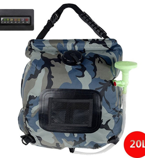 20L Solar Shower Bag for Camping | Portable Outdoor Camp Shower