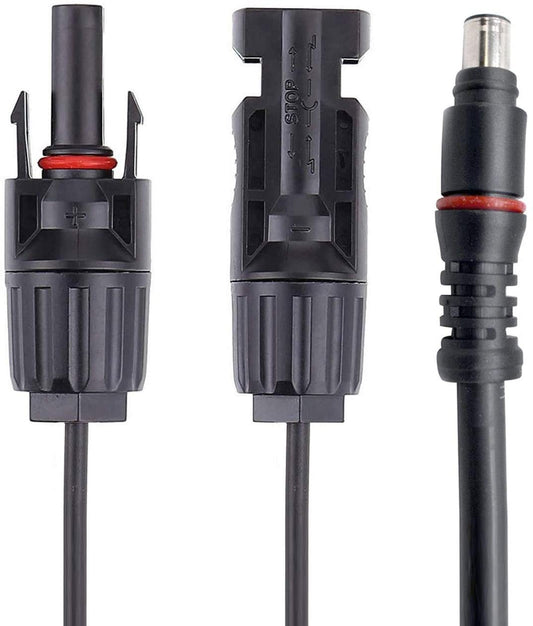 Three black connectors with red accents on a white background