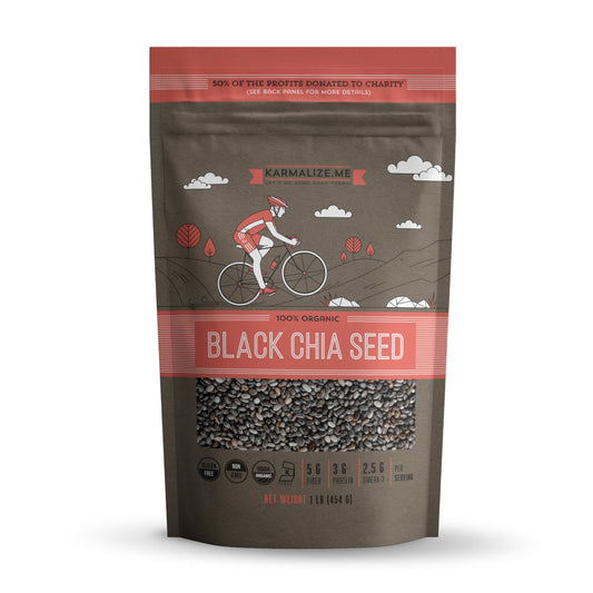 100% Organic Black Chia Seeds – 1lb to 25lb Bulk | Omega-3 Pantry Staple