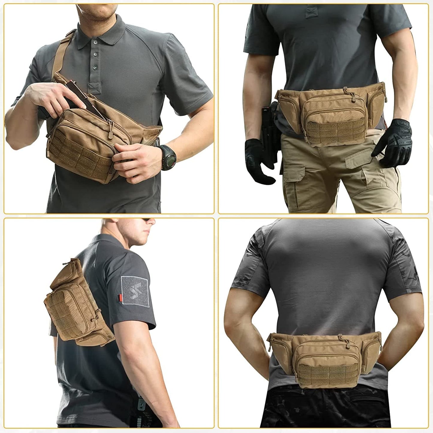 Tactical Concealed Carry Waist Bag | Multi-Wear Pistol & EDC Holster Pack