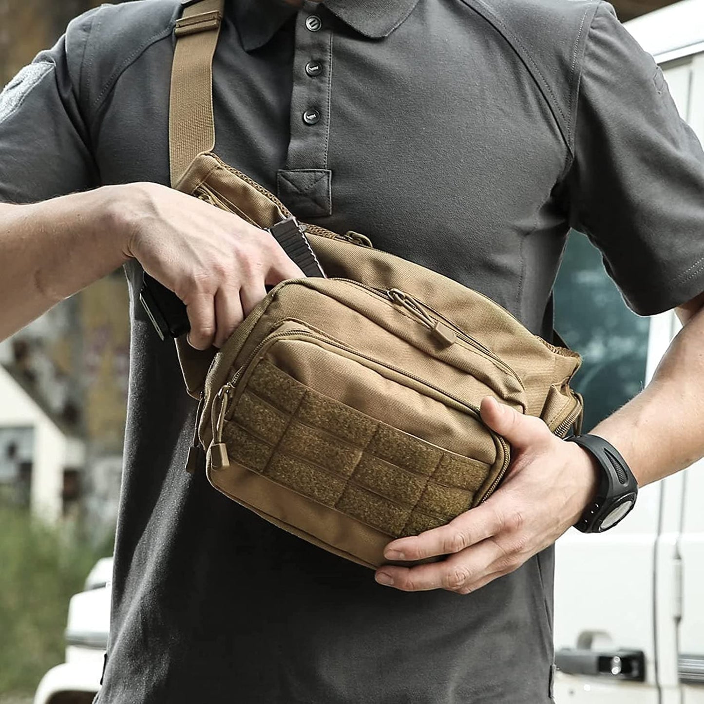 Tactical Concealed Carry Waist Bag | Multi-Wear Pistol & EDC Holster Pack