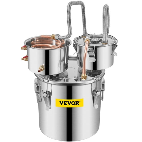 Alcohol Still, 3 Gallon, Stainless Steel Alcohol Distiller With Copper