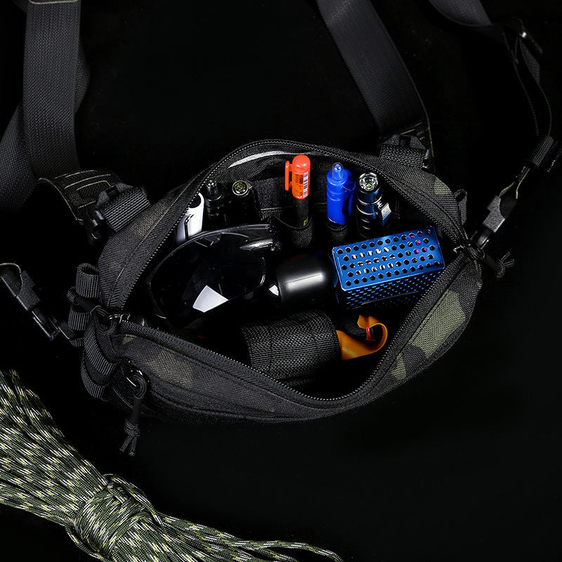 Tactical Combat Vest | Lightweight Camouflage Chest Rig for Field & Survival Use