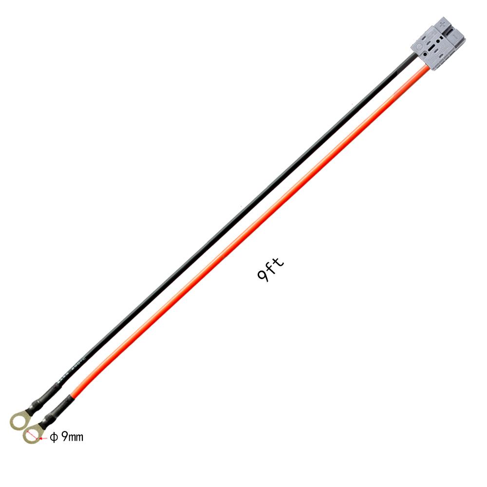 Two cables, one black and one red, with connectors on a white background.