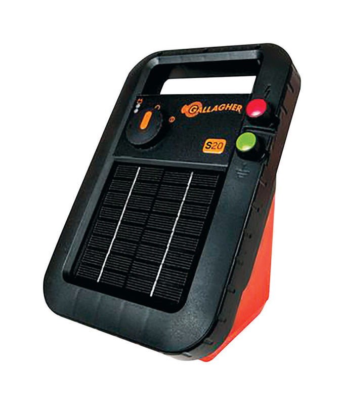 Solar-powered device with a solar panel and colorful buttons on a white background