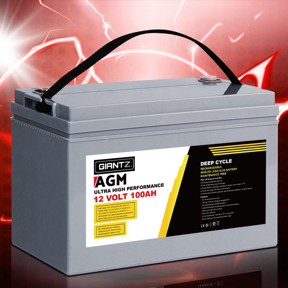 GiantZ AGM battery with a dynamic background