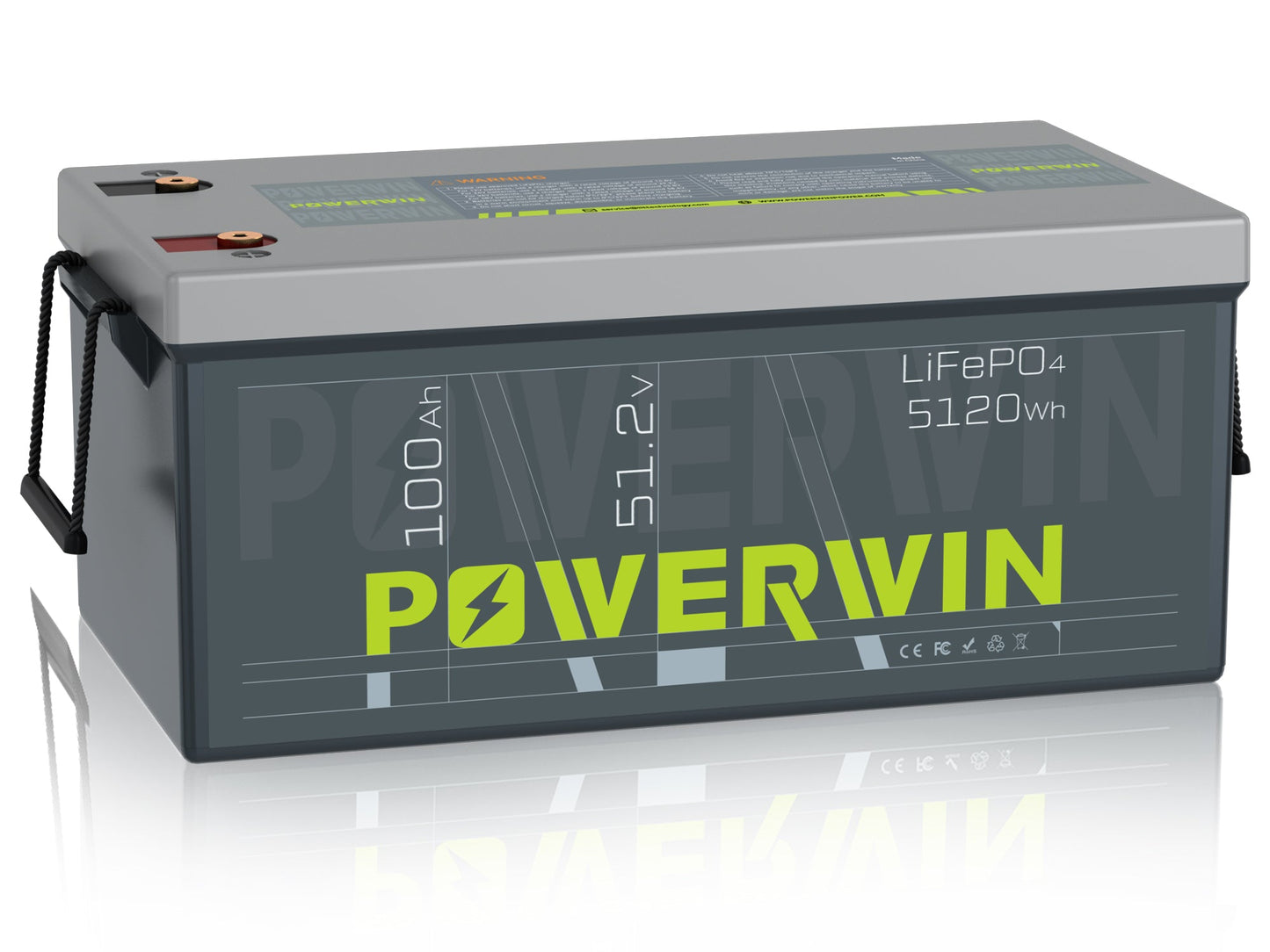 Powerwin battery on a white background