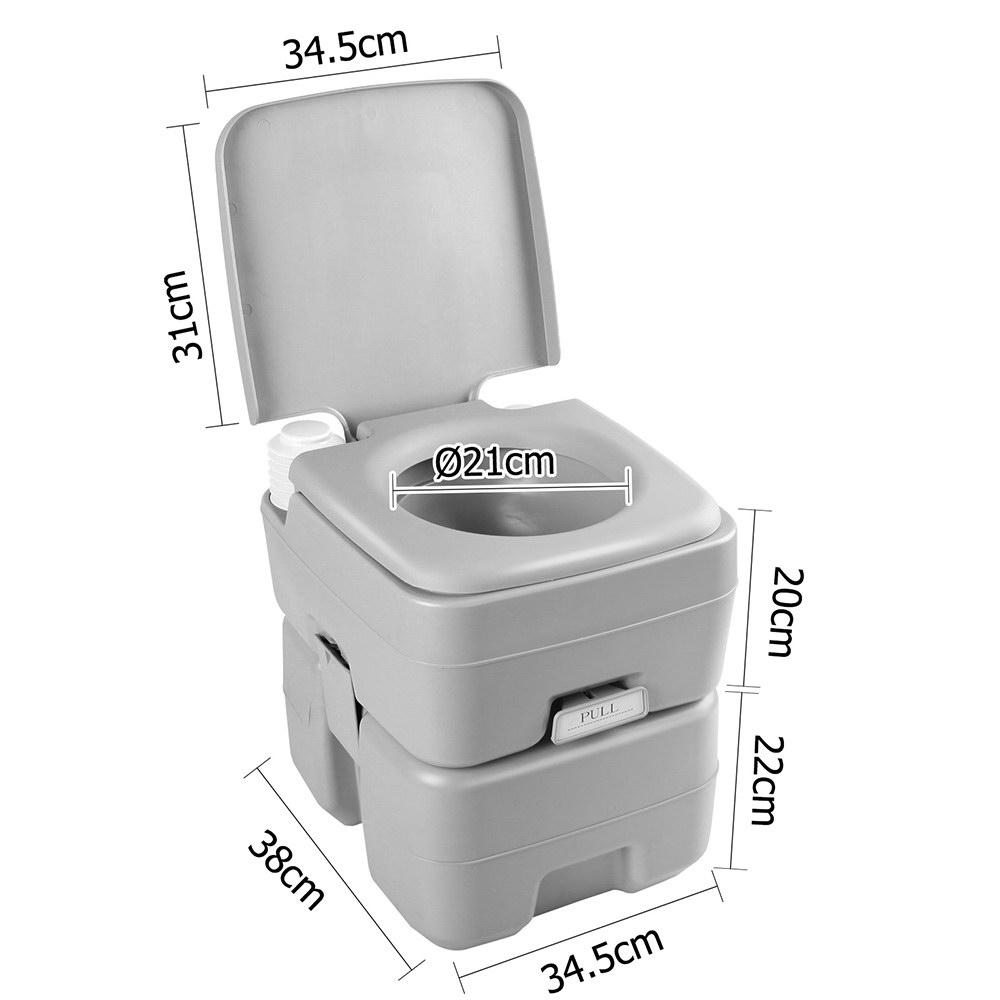 Weisshorn 20L Portable Flush Toilet | Off-Grid Sanitation for Survival & Emergency Preparedness
