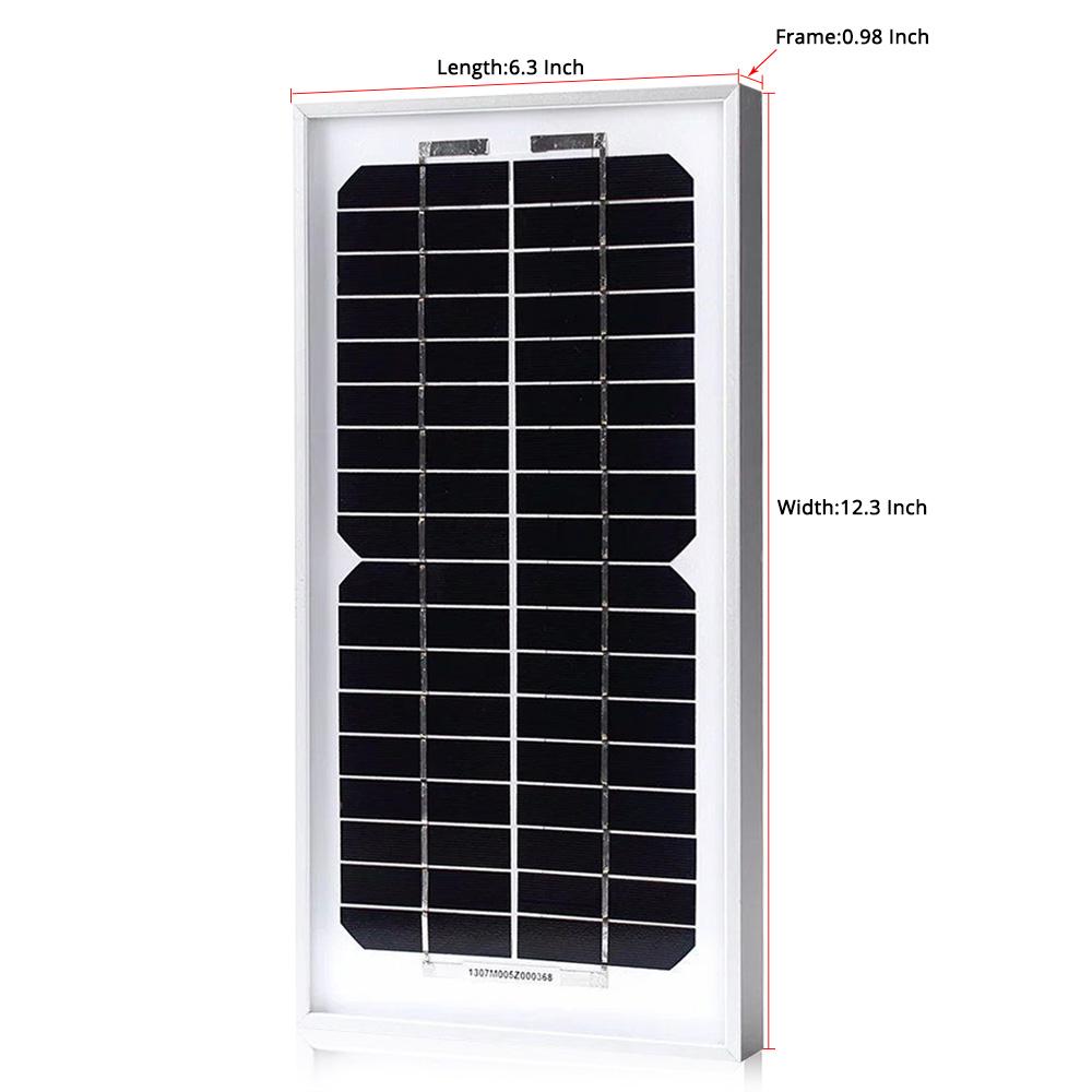 Solar panel with dimensions labeled on a white background