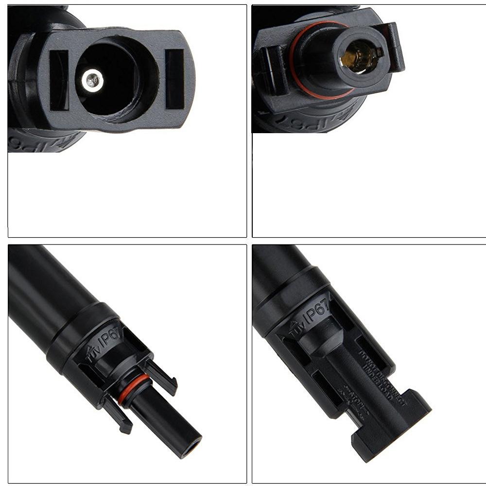 ACOPOWER 20A PV In-Line Diode Connector | 4-Pair Solar Panel Anti-Reverse Kit