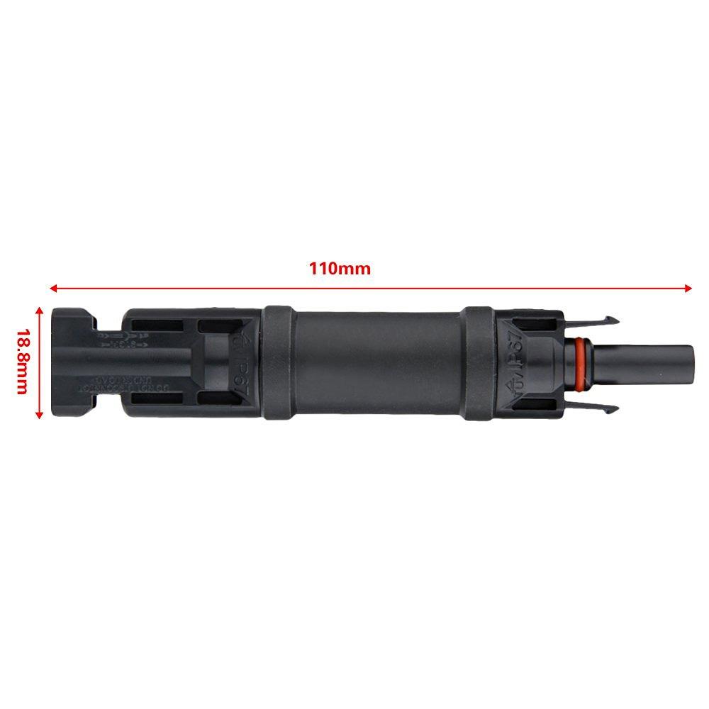 ACOPOWER 20A PV In-Line Diode Connector | 4-Pair Solar Panel Anti-Reverse Kit