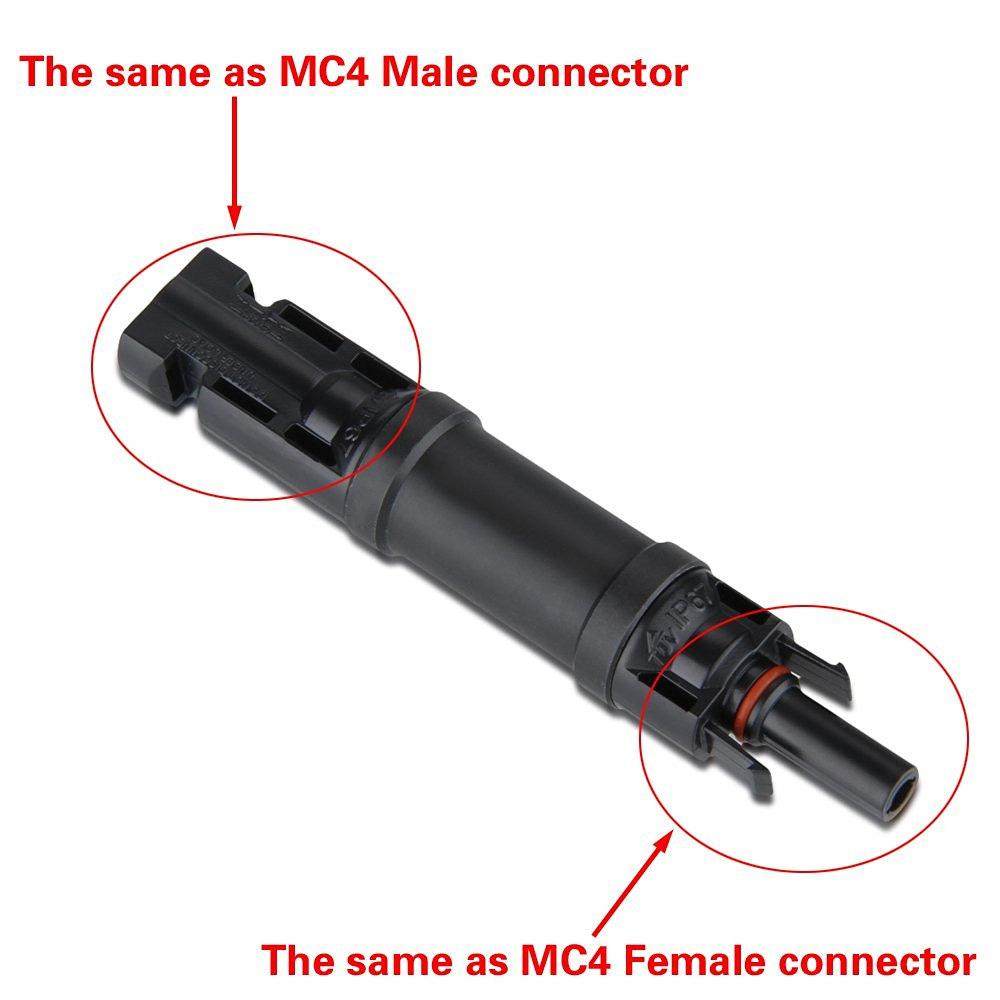 ACOPOWER 20A PV In-Line Diode Connector | 4-Pair Solar Panel Anti-Reverse Kit