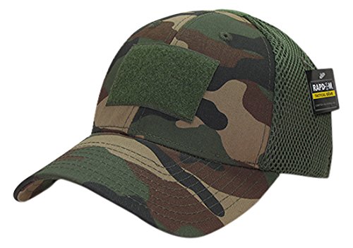 Rapid Dominance Tactical Air Mesh Flex Cap | Woodland Camo Low Crown Hat