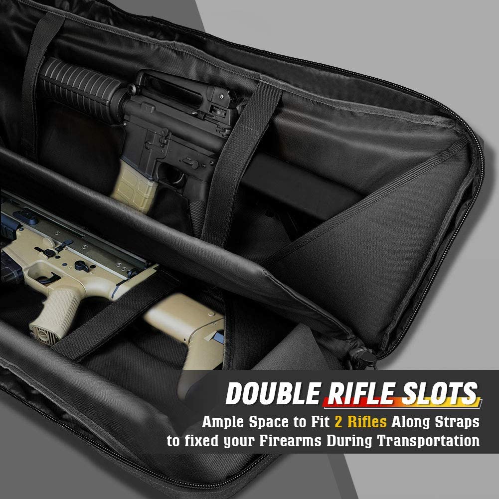Double Long Gun Soft Case | Tactical Rifle & Shotgun Bag | Multi-Function Carry System