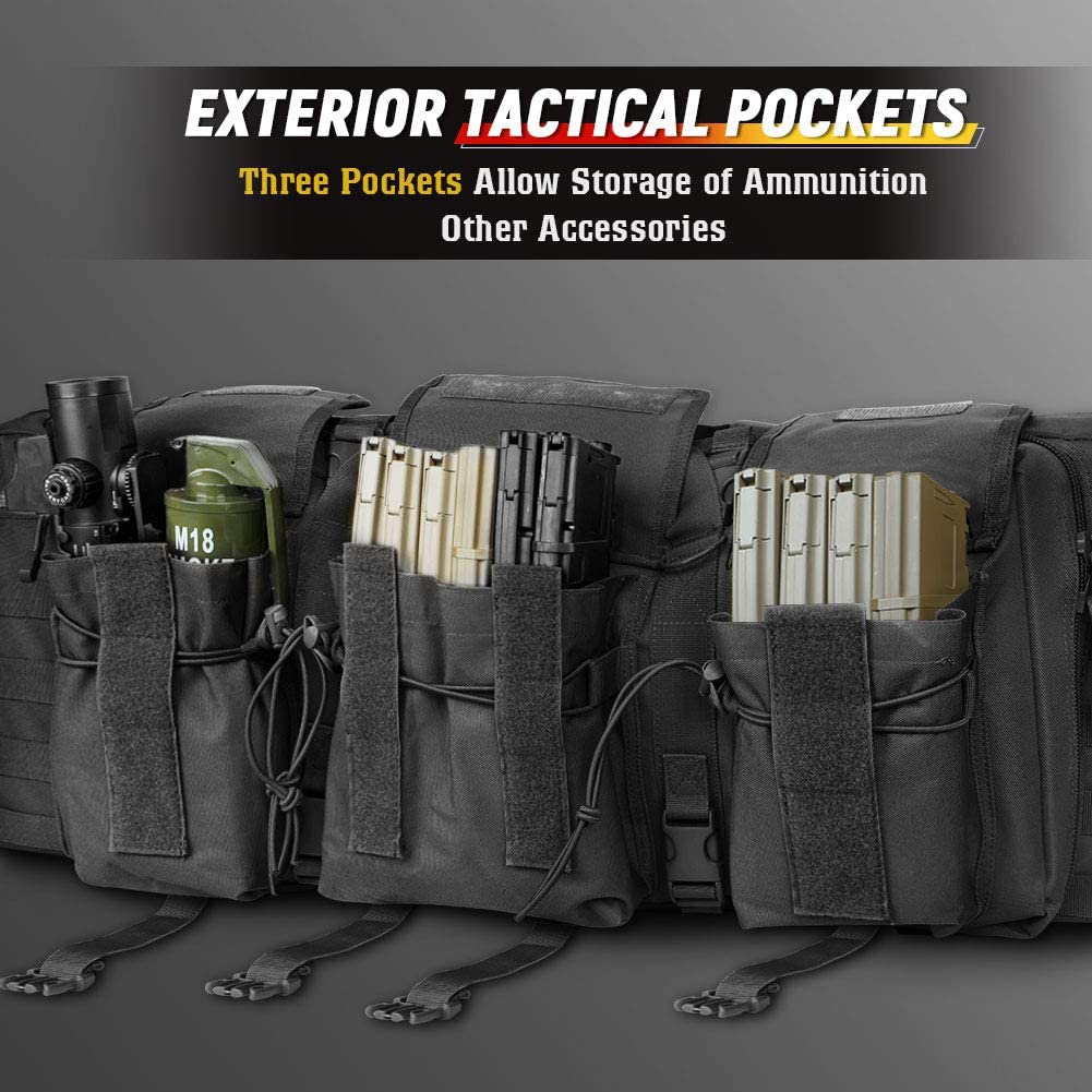 Double Long Gun Soft Case | Tactical Rifle & Shotgun Bag | Multi-Function Carry System