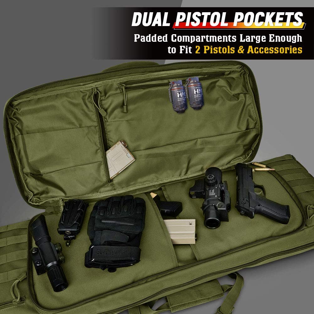 Double Long Gun Soft Case | Tactical Rifle & Shotgun Bag | Multi-Function Carry System