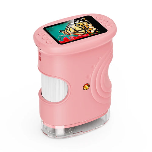 1000X Digital Pocket Microscope for Kids — Handheld STEM Science Tool with 2" Screen