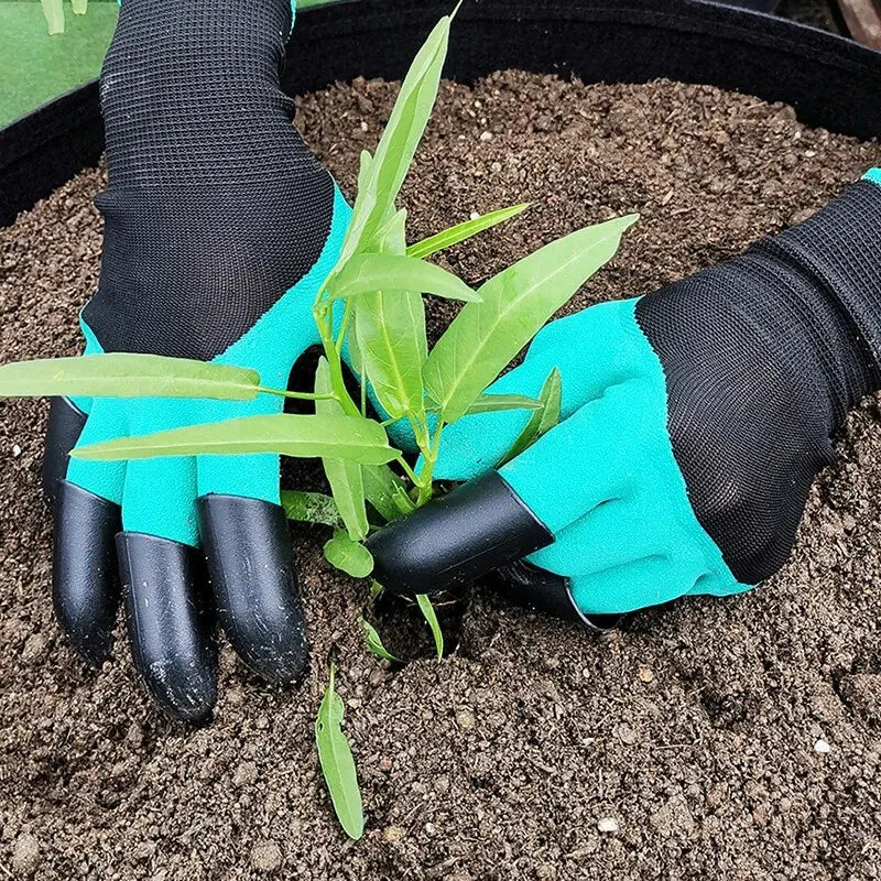 Garden gloves latex foam gloves claws gardening gloves garden greening