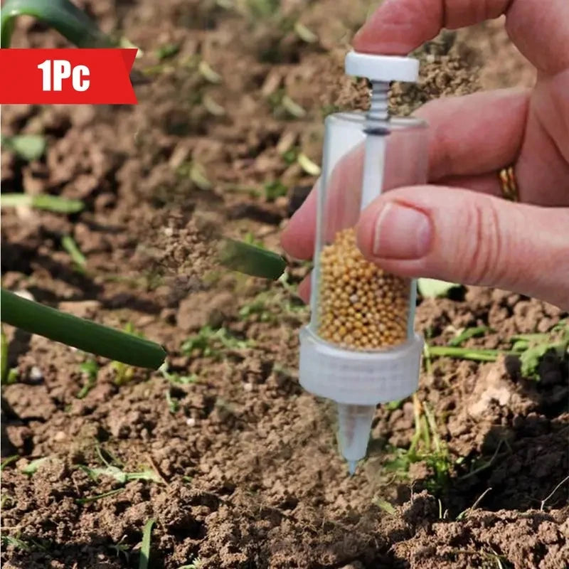 Handheld Seed Dispenser | Mini Manual Seeder Tool | Precision Planting for Homestead & Garden