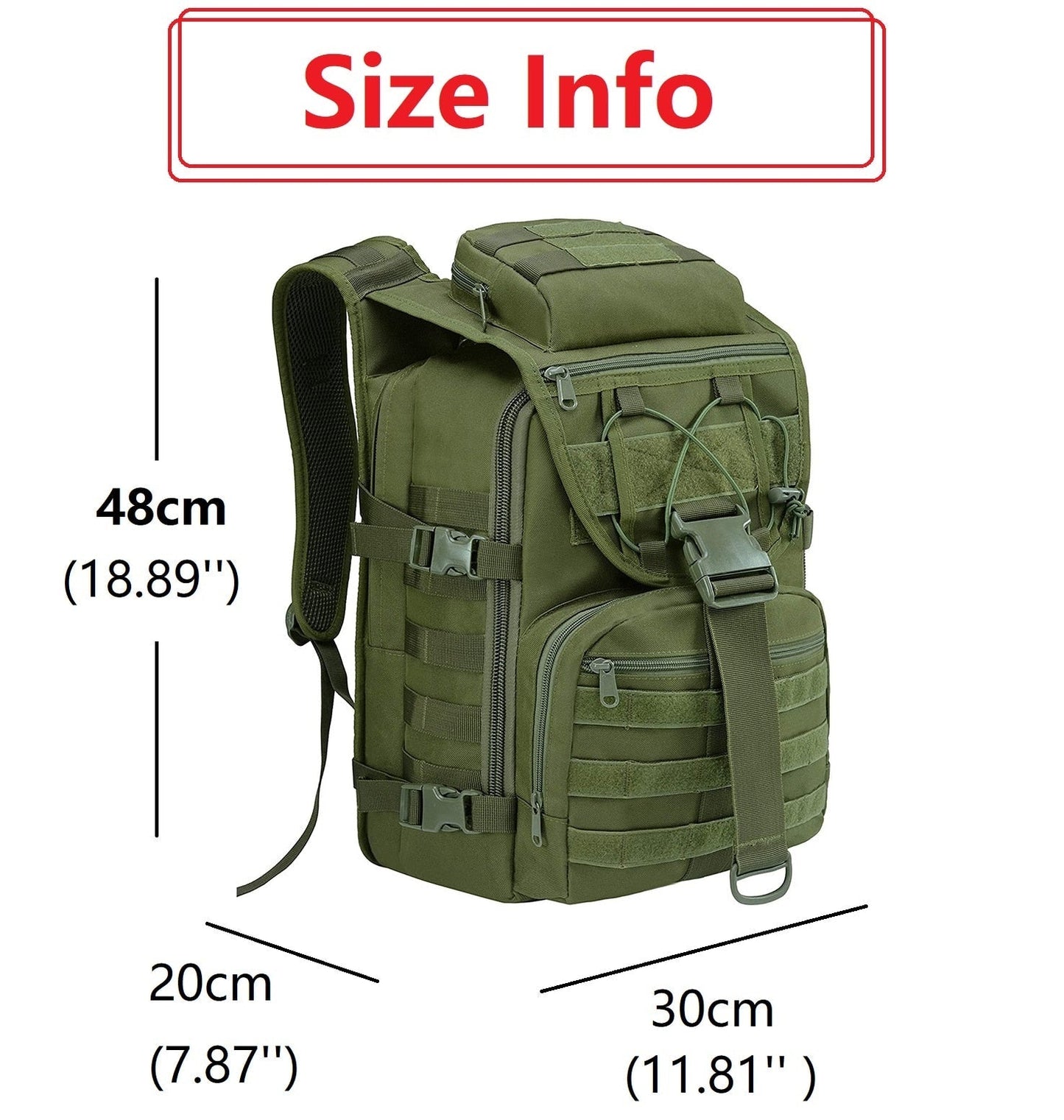 40L Military Tactical Backpack | 1000D Nylon Assault Pack for Survival & Field Ops