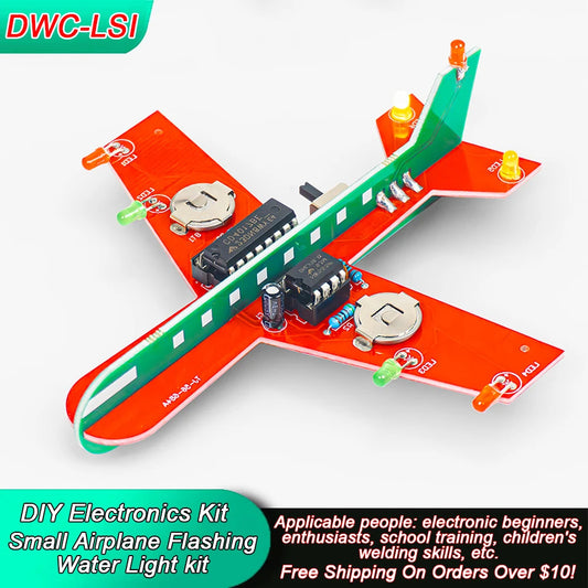 DIY Airplane Flashing LED PCB Soldering Kit — CD4017 Electronics Science Project