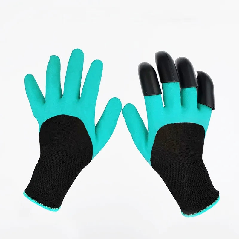 Garden gloves latex foam gloves claws gardening gloves garden greening