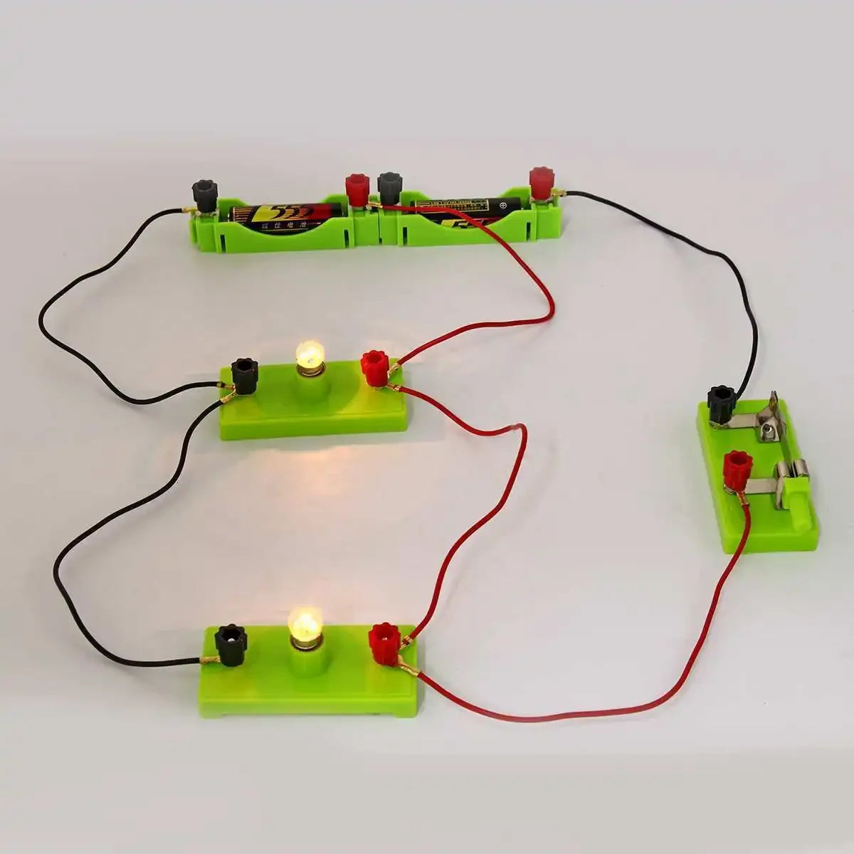 Basic Circuit Electricity Learning Kit — DIY Physics for Kids | Simple, Series & Parallel Circuits