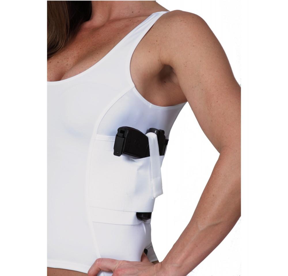 🔒 Women's Concealed Carry Holster Top | Dual Holster | XS–3XL | I.S.Pro Tactical