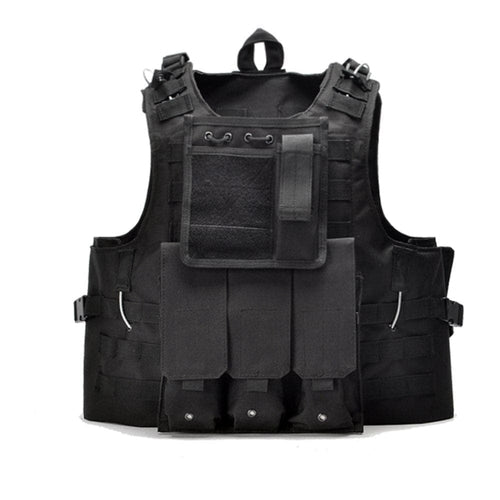 Adjustable Military Tactical Vest with Shoulder Strap – MOLLE Compatible