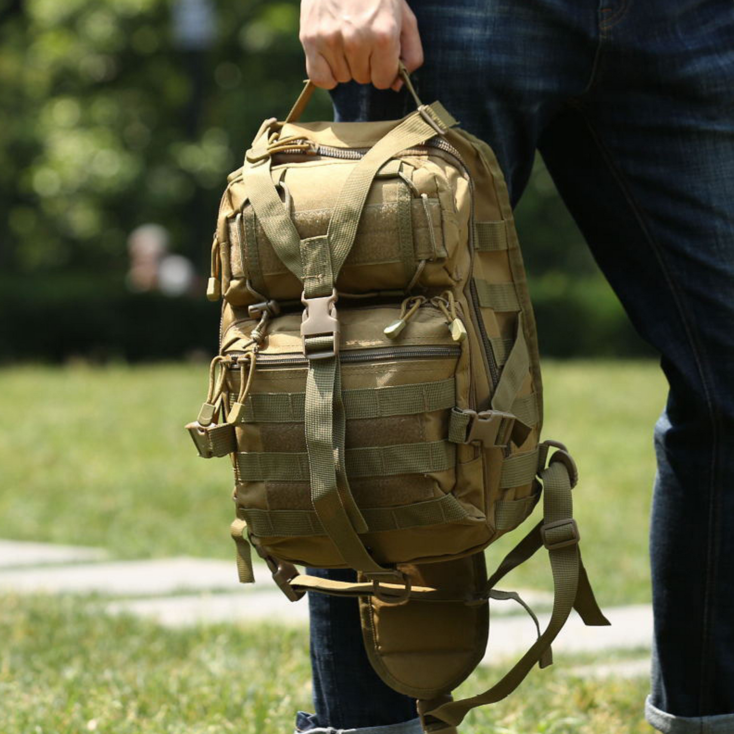 JupiterGear 15L Tactical Military Sling Backpack | MOLLE Shoulder Bag